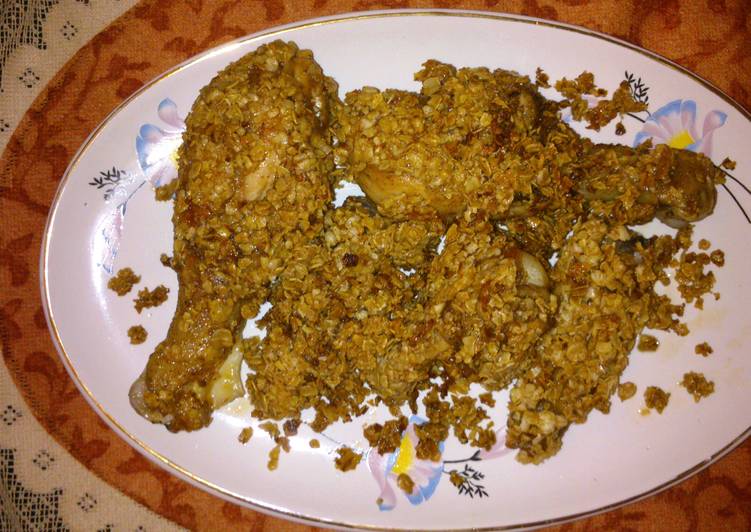 Steps to Prepare Award-winning Crunchy Oats chicken