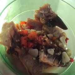 A picture of Oseng Tulang Asin Jambal Pedas.