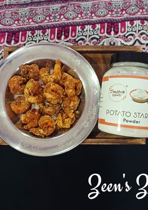 A picture of Fried Prawns with Potato Starch.
