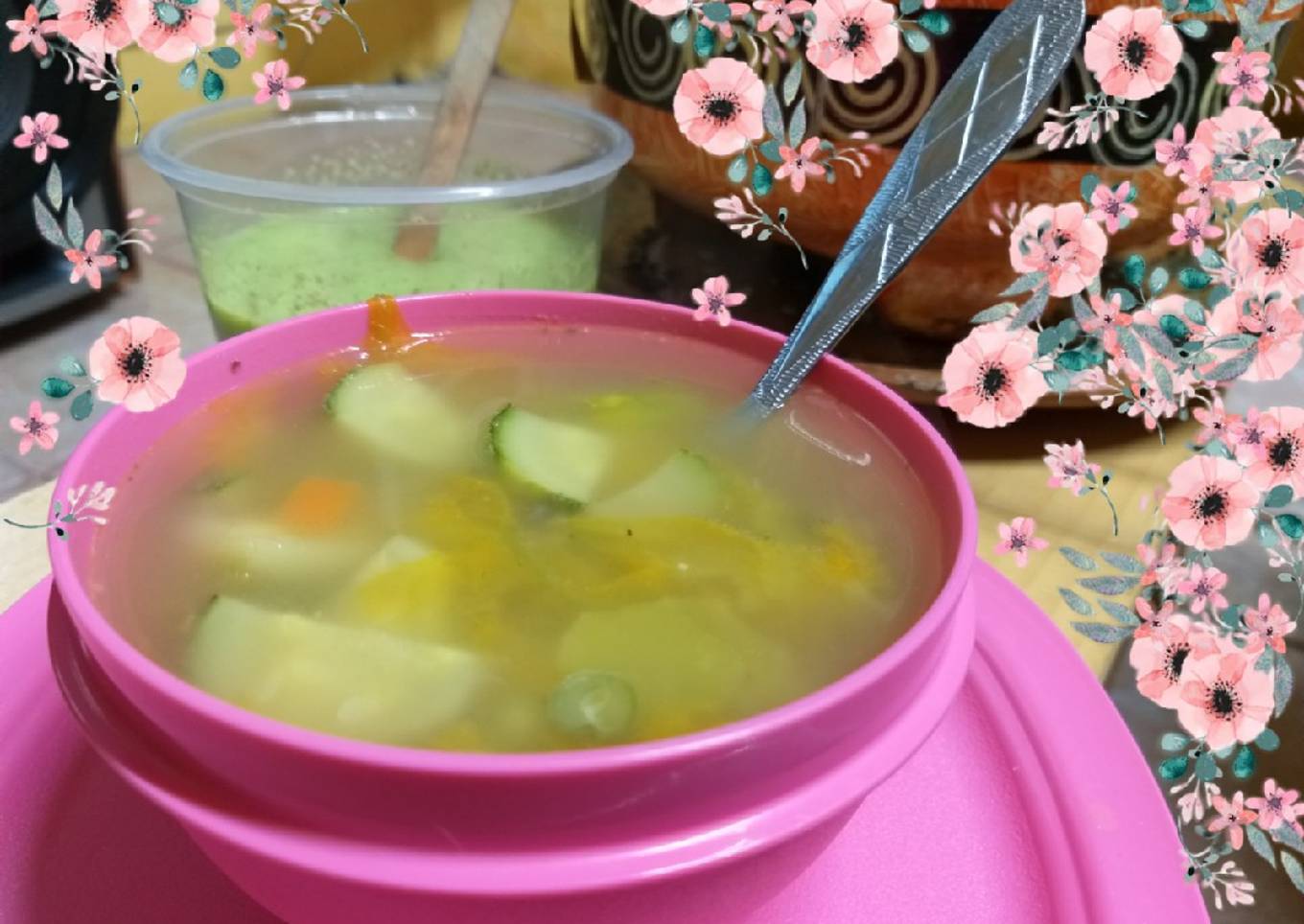 Sopa de flor de calabaza