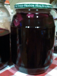 A picture of Beet kvass.