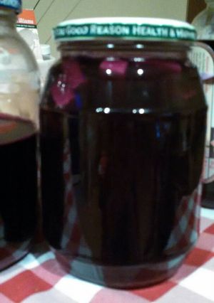 A picture of Beet kvass.