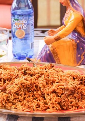 A picture of Malai Chicken Biryani.