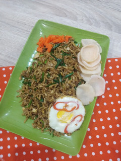 Foto resep Mie Telor Daun Kucai