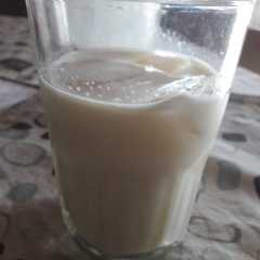 Una foto de Licuado de banana y naranja