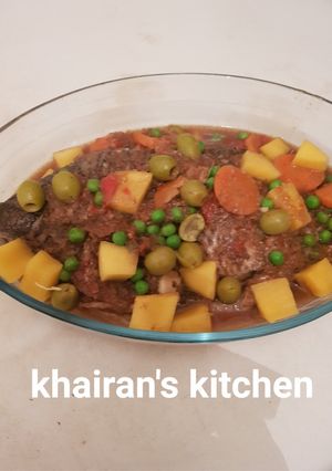 A picture of Tilapia fish peper soup.