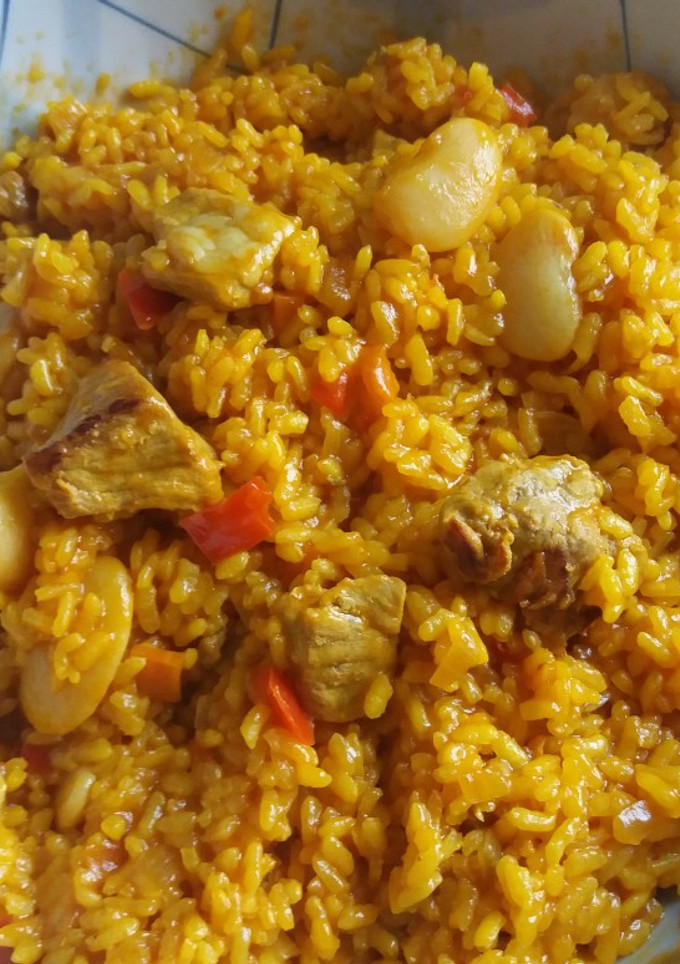 Una foto de Arroz con carne