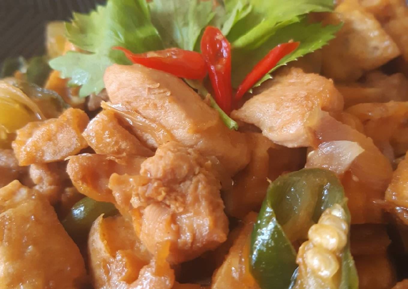 Tumis Ayam Tahu Kecap
