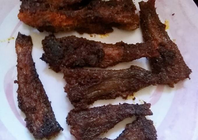 Dried Bombay duck fried Recipe by Anam Sayyed - Cookpad