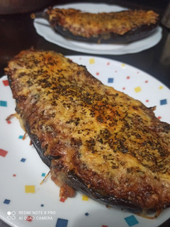 Una foto de Berenjenas rellenas gratinadas
