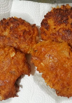 Una foto de Torrejitas de zanahoria veganas