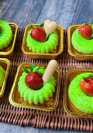Foto resep Mini Pudding Gula Merah Pandan Lumut