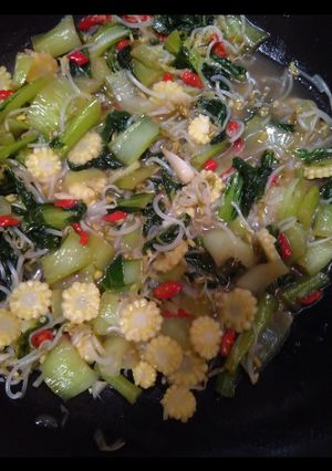Foto resep Pokcoy tauge kris jagung praktis