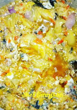 A picture of Garden egg sauce.