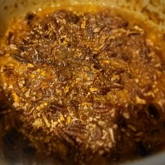 A picture of Tater & Squash Mash Sweetened & Roasted w/Pecans.