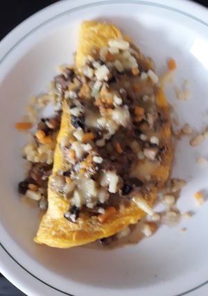 Una foto de Omelette de champiñones