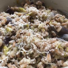 A picture of Leek spelt risotto.