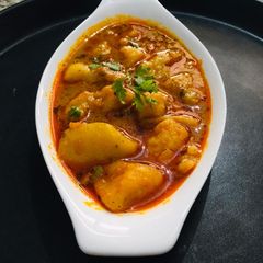 A picture of Poori wale aloo(dhaba style).