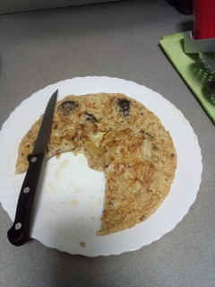 Una foto de Tortilla de morcilla