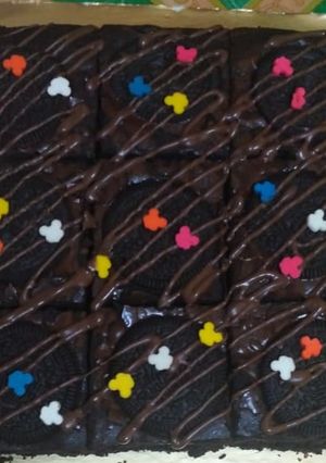 Foto resep Brownies topping oreo
