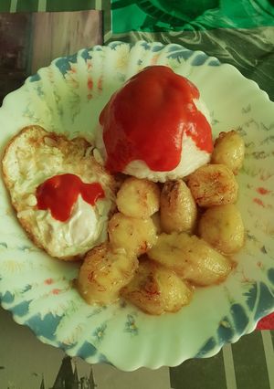 Una foto de Arroz a la cubana