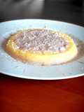 Polenta con crema di radicchio al vino rosso e Asiago Vecchio