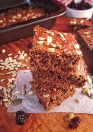 A picture of Quinoa and Sweet Potato Brownie.