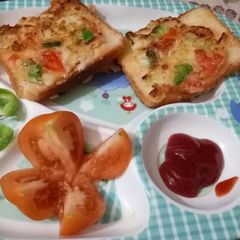 A picture of Bread pizza.