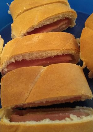 Una foto de Pan casero relleno