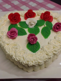 Una foto de Tarta corazón para San Valentín
