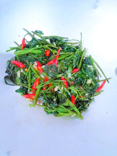 Foto resep Cah Kangkung Pedas Bawang Putih