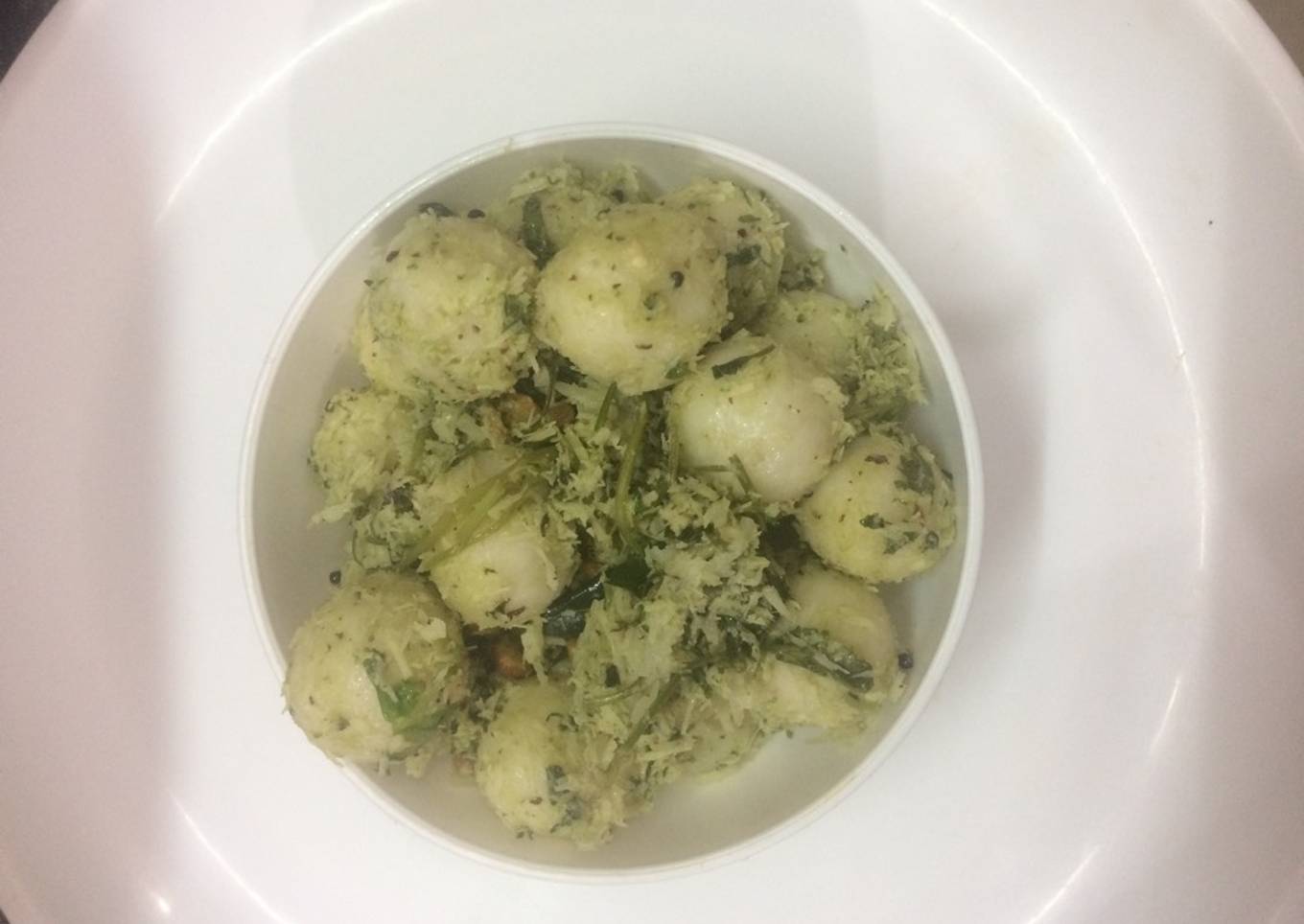 Mani kozukotai (South Indian traditional breakfast dish)