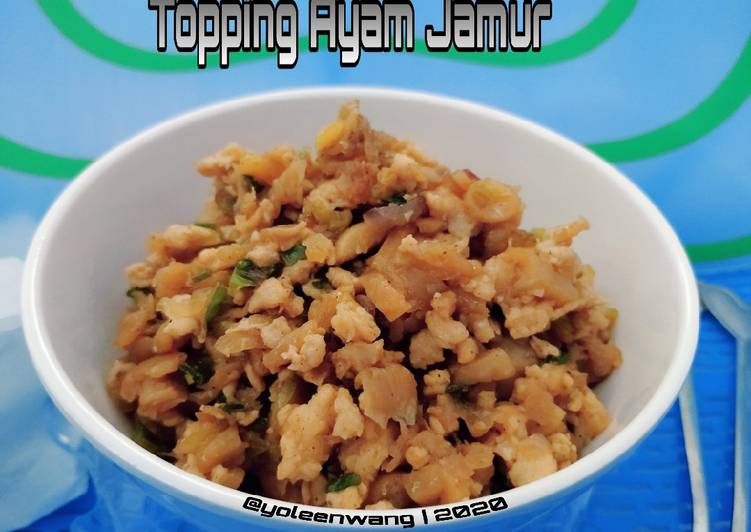 Resep Topping Ayam Jamur 🐔 🍄 Anti Gagal