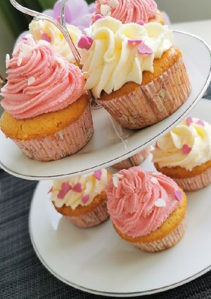 O poză a rețetei Cupcakes de vanilie.
