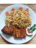 Coconut vegetable rice