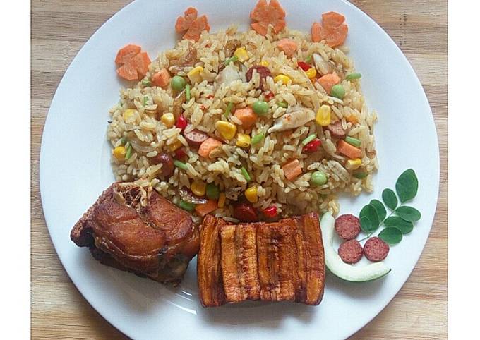 Coconut vegetable rice