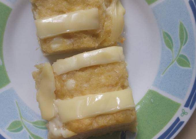 Pisang keju bakar (baked banana cheese)