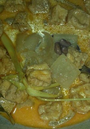 Foto resep Gulai kikil tahu kulit