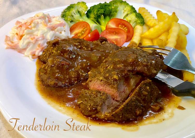Resepi Tenderloin Steak yang Yummy