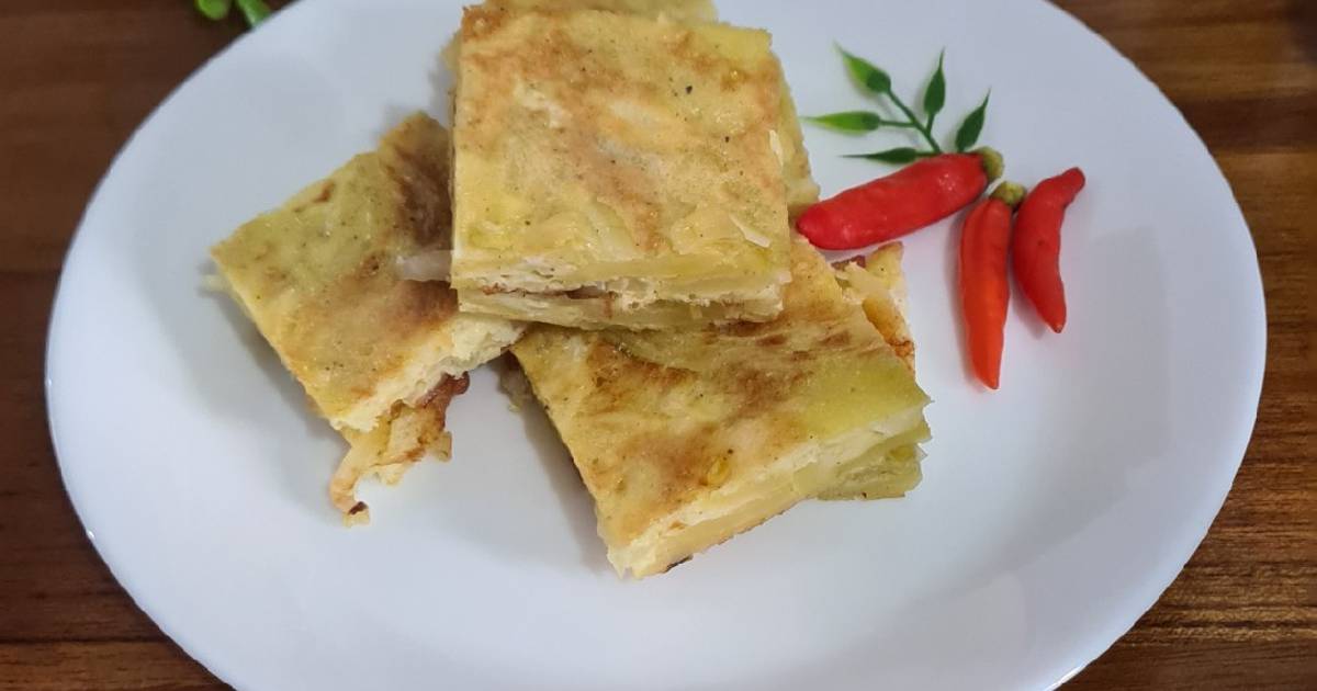 Resep Telur Dadar Kentang Ala Spain Oleh Dapur Olive Cookpad