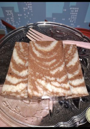 Foto resep Pudding Roti Tawar Zebra