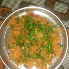 A picture of Kadhai masala mamra.