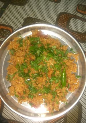A picture of Kadhai masala mamra.
