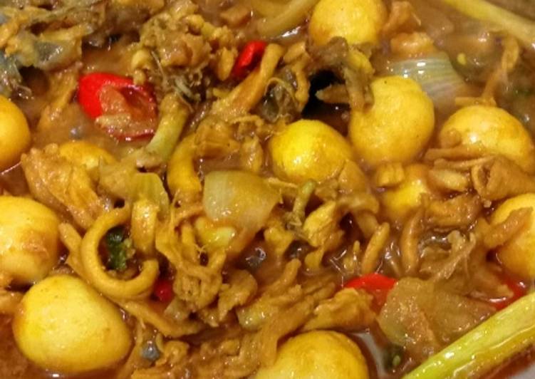 Ayam suir telor puyuh bumbu kuning ala ala 😂