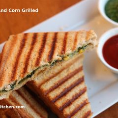Grilled Spinach And Corn Recipe A picture of Grilled Spinach And Corn Recipe.