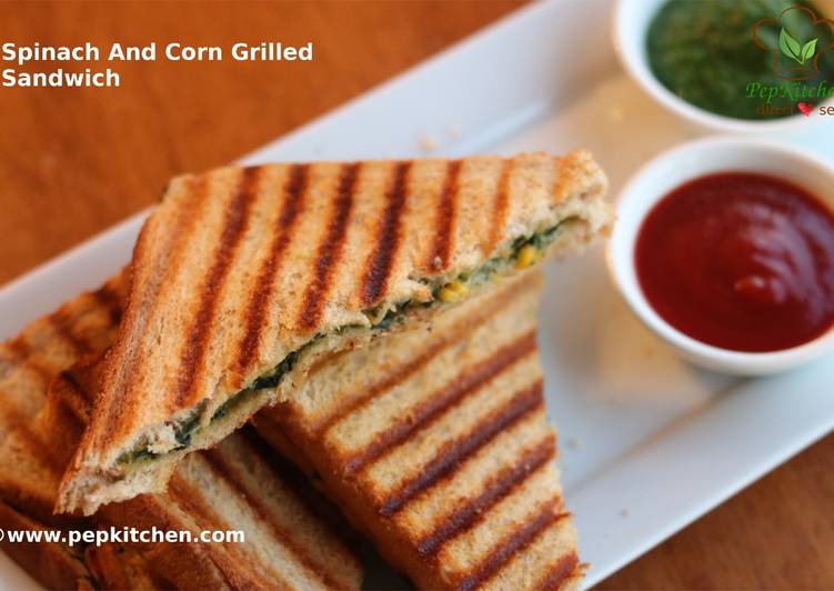 Grilled Spinach And Corn Recipe