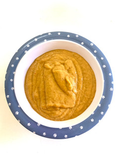 Una foto de Puré de lentejas y verduras para bebé