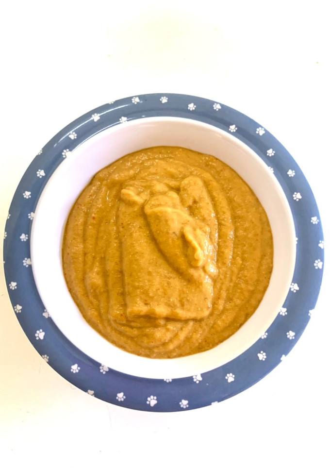 Una foto de Puré de lentejas y verduras para bebé