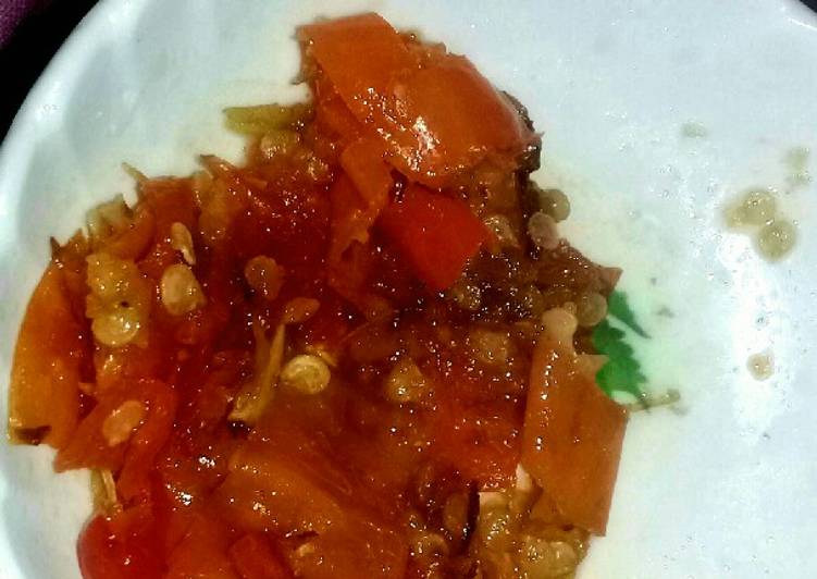 Sambel bawang putih / sambel geprek