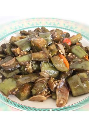 Foto resep Tumis Terong Hijau Pedas